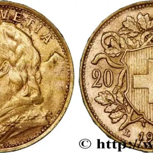 Dernière Chance OR, PALLADIUM ET PLATINE INVESTISSEMENT 20 Francs "Vreneli" 1935 Berne fwo_732422 Monde