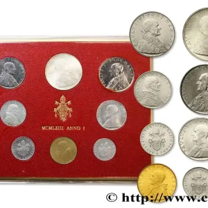 VATICAN ET ÉTATS PONTIFICAUX Série 8 monnaies Paul VI an I 1963 Rome fwo_747953 Monde Vente Directe