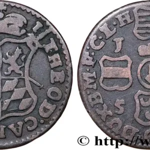 BELGIQUE - PRINCIPAUTÉ ÉPISCOPALE DE LIÈGE 1 Liard Évéché de Liège frappe au nom de Jean-Théodore de Bavière 1751 fwo_751021 Monde Offre Du Jour