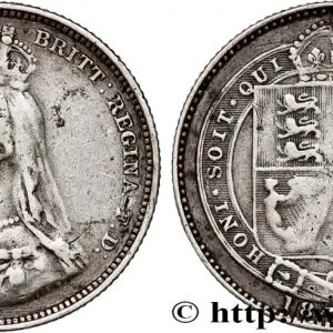Prix Réduit ROYAUME-UNI 1 Shilling Victoria buste du jubilé 1887 fwo_751868 Monde