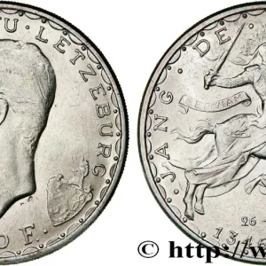 Nouvel Arrivage LUXEMBOURG 100 Francs prince Jean, 600e anniversaire de mort de Jean Ier de Luxembourg 1946 fwo_752114 Monde