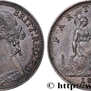 Super Prix ROYAUME-UNI 1 Farthing Victoria “Bun Head” 1879 fwo_756785 Monde