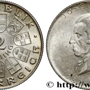 AUTRICHE 2 Schilling 200e anniversaire naissance de Joseph Haydn 1932 fwo_745211 Monde Expédition Rapide