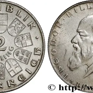 Vente Directe AUTRICHE 2 Schilling 100e anniversaire naissance du Dr Theodor Billroth, chirurgien du pharynx et de l'estomac 1929 fwo_745226 Monde