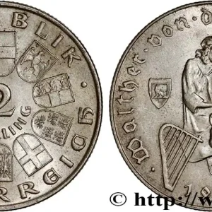 AUTRICHE 2 Schilling 700e anniversaire de la mort de Walter von der Vogelweide 1930 fwo_745254 Monde Populaire