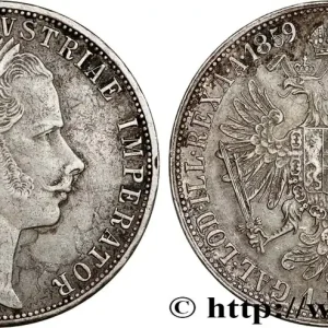 Haute Qualité AUTRICHE 1 Florin François-Joseph Ier tête laurée 1859 Vienne fwo_745318 Monde