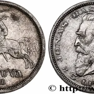 Prix Promo LITUANIE 5 Litai chevalier Vitis / Dr Jonas Basanavicius 1936 fwo_749298 Monde