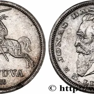 Meilleur Choix LITUANIE 5 Litai chevalier Vitis / Dr Jonas Basanavicius 1936 fwo_749299 Monde