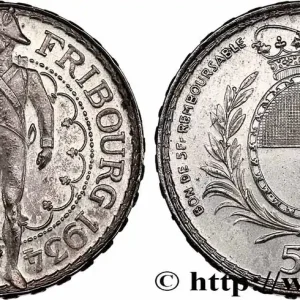 Offre Exclusive SUISSE 5 Francs, monnaie de Tir, Fribourg 1934 Le Locle fwo_749363 Monde