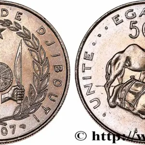 DJIBOUTI 50 Francs dromadaires 2007 Paris fwo_751558 Monde Artisanat