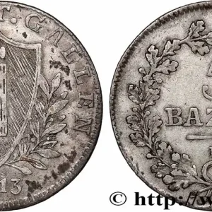 Solde SUISSE - CANTON DE SAINT-GALL 5 Batzen 1813 Saint-Gall fwo_756058 Monde