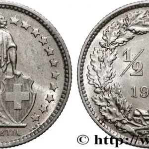 Top Qualité SUISSE 1/2 Franc Helvetia 1957 Berne - B fwo_554804 Monde