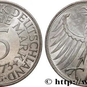 ALLEMAGNE 5 Mark aigle 1973 Karlsruhe- G fwo_555784 Monde Certifié