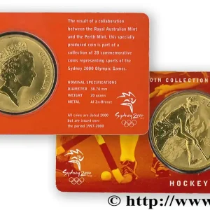 AUSTRALIE 5 Dollars J.O. de Sydney : hockey sur gazon 2000 fwo_708469 Monde Commander Maintenant