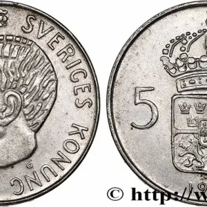 Bon Plan SUÈDE 5 Kronor Gustave VI 1955 fwo_746988 Monde