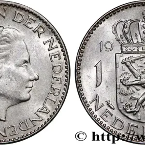 PAYS-BAS 1 Gulden Juliana 1955 fwo_750209 Monde Retour Gratuit