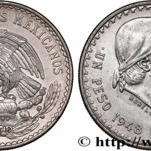 MEXIQUE 1 Peso1 Peso Jose Morelos y Pavon 1948 Mexico fwo_755837 Monde Livraison Express