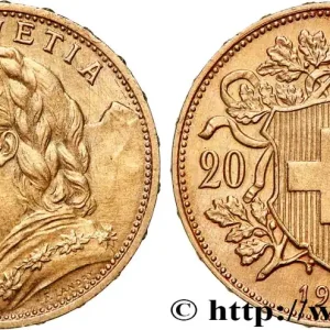 Garantie Incluse OR, PALLADIUM ET PLATINE INVESTISSEMENT 20 Francs "Vreneli" 1930 Berne fwo_757130 Monde
