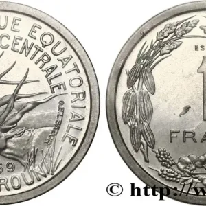ÉTATS DE L'AFRIQUE ÉQUATORIALE Essai de 1 Franc antilopes 1969 fwo_758292 Monde Achat Immédiat