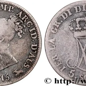 ITALIE - PARME ET PLAISANCE 5 Soldi Marie-Louise 1815 Milan fwo_758295 Monde Offre Exclusive