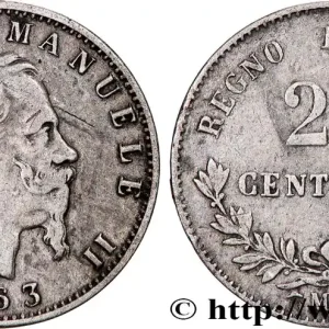 Livraison Gratuite ITALIE 20 Centesimi Victor Emmanuel II 1863 Milan fwo_758298 Monde