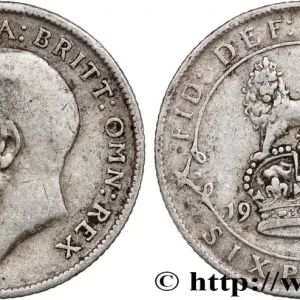 Artisanat ROYAUME-UNI 6 Pence Georges V 1911 fwo_758452 Monde