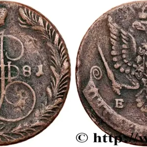 Acheter En Ligne RUSSIE 5 Kopecks Catherine II 1781 Ekaterinbourg fwo_758523 Monde