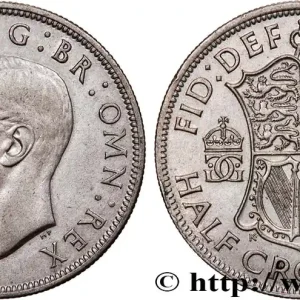 Paiement Sécurisé ROYAUME-UNI 1/2 Crown Georges VI 1943 fwo_758627 Monde