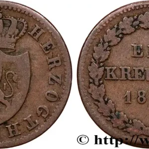 ALLEMAGNE - NASSAU 1 Kreuzer Grand-Duché de Nassau 1855 fwo_758646 Monde Top Vente