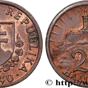 Commander Vite SLOVAQUIE 20 Halierov emblème / château de Nitra 1940 fwo_758735 Monde