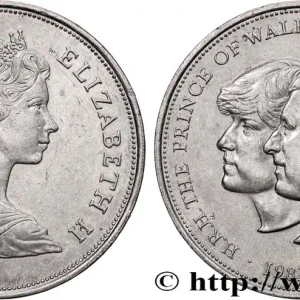 ROYAUME-UNI 25 New Pence (1 Crown) mariage du Prince de Galles et de Lady Diana Spencer 1981 fwo_758771 Monde Solde