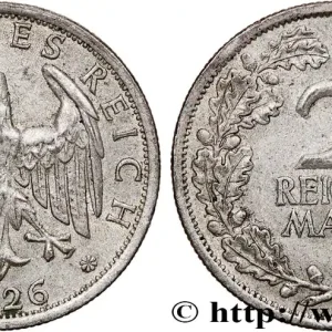 ALLEMAGNE 2 Reichsmark aigle 1926 Stuttgart - F fwo_758800 Monde Bon Marché