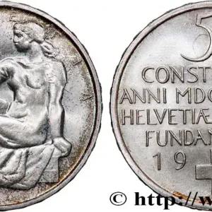 SUISSE 5 Francs centenaire de la constitution suisse 1948 Berne fwo_758805 Monde Commande En Gros