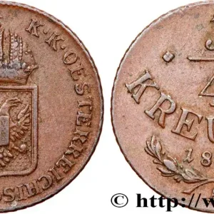 Original AUTRICHE 1/4 Kreuzer emblème 1816 Vienne fwo_758848 Monde