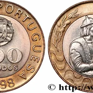 Exclusif PORTUGAL 200 Escudos emblème / le médecin et Botaniste Garcia de Orta 1998 fwo_527302 Monde