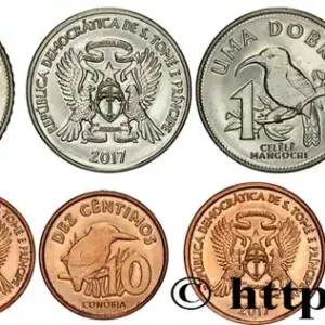 Offre Limitée SAINT THOMAS et PRINCE Lot de 4 monnaies 10, 20 & 50 Centavos, 1 & 2 Dobras 2017 fwo_593371 Monde