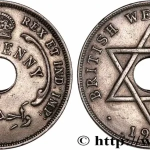 En Vogue AFRIQUE OCCIDENTALE BRITANNIQUE 1 Penny Edouard VIII 1936 Heaton - H fwo_700443 Monde