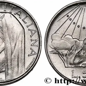 ITALIE 500 Lire 700e anniversaire de la naissance de Dante Alighieri / l’Enfer 1965 Rome fwo_728253 Monde Garantie Incluse