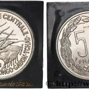 ÉTATS DE L'AFRIQUE ÉQUATORIALE Essai de 50 Francs antilopes 1961 fwo_747074 Monde Commande En Gros