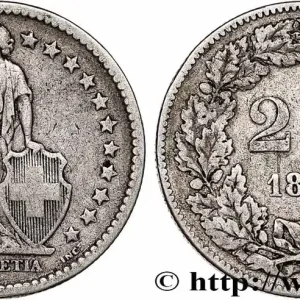 SUISSE 2 Francs Helvetia 1878 Berne fwo_748823 Monde Meilleure Vente