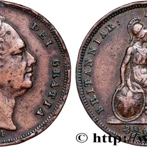 ROYAUME-UNI 1 Farthing Guillaume IV 1834 fwo_751851 Monde Offre Limitée