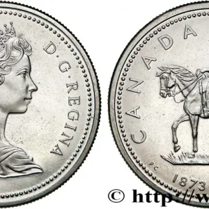 Expédié Aujourd’hui CANADA 1 Dollar Policier à cheval de la Gendarmerie royale du Canada 1973 fwo_751933 Monde