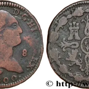 ESPAGNE 8 Maravedis Charles IIII 1800 Ségovie fwo_757315 Monde Livraison Mondiale