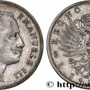 ITALIE 1 Lire Victor Emmanuel III 1907 Rome fwo_760104 Monde Garantie Incluse