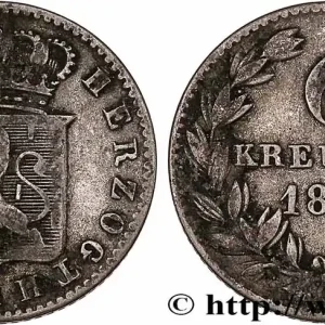 Garantie Incluse ALLEMAGNE - NASSAU 6 Kreuzer 1831 fwo_760173 Monde