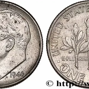 Vente Flash ÉTATS-UNIS D'AMÉRIQUE 1 Dime (10 Cents) Roosevelt 1946 Philadelphie fwo_760174 Monde