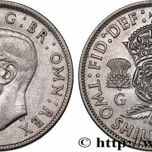 ROYAUME-UNI 1 Florin (2 Shillings) Georges VI 1942 fwo_760224 Monde Quantité Limitée