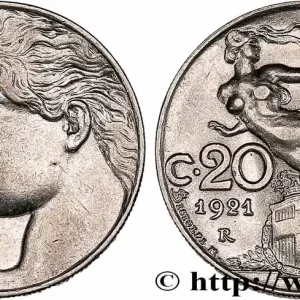 ITALIE 20 Centesimi allégorie de la Liberté 1921 Rome fwo_760258 Monde Authentique