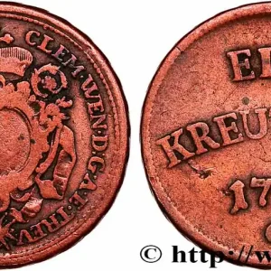 ALLEMAGNE - AUGSBOURG 1 Kreutzer Clemens Wenceslaus de Saxe prince-évêque d’Augsbourg 1773 fwo_760265 Monde Tendance