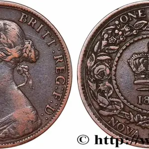 Remise CANADA - NOUVELLE ÉCOSSE 1 Cent Victoria 1864 fwo_760286 Monde